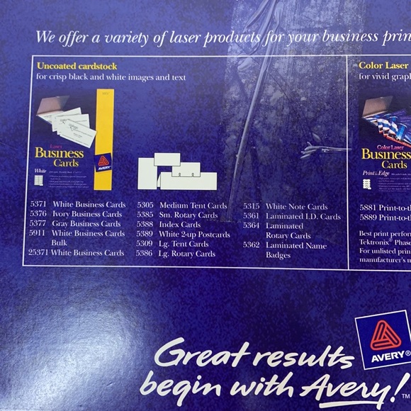 Avery | Laser Small Rotary Cards Pack of 400 Cards Make Business Cards Business - Picture 7 of 12